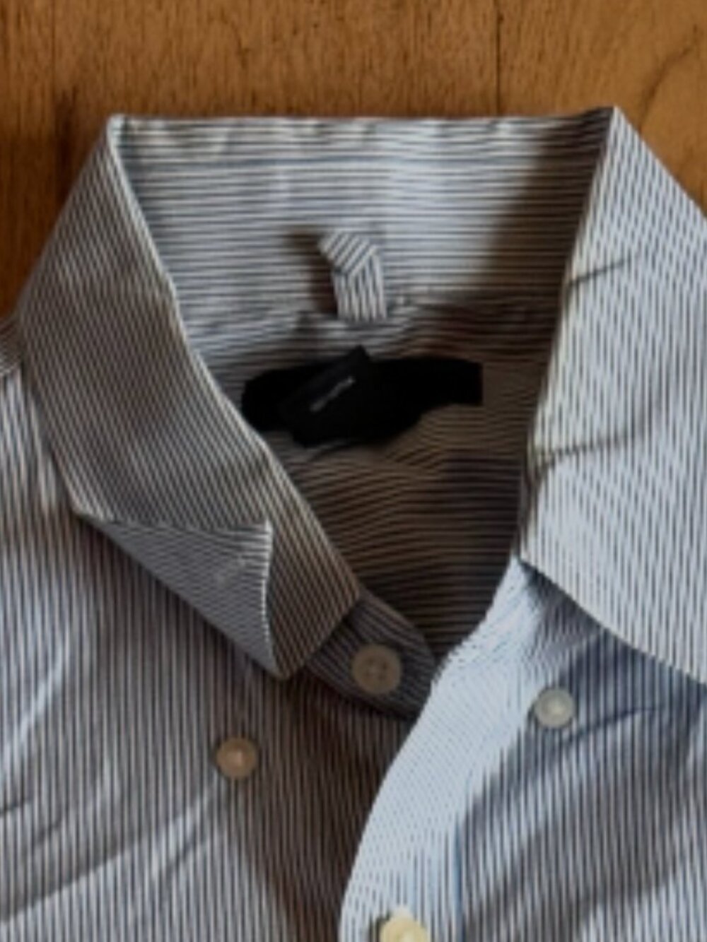 Vintage Y2K Gap Blue White Striped Button Down Shirt Men’s M Preppy